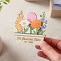Family Of Birth Flowers In Mini Wooden Planter, thumbnail 1 of 4