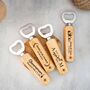 Wooden Bottle Opener – Personalized Christmas Gift, thumbnail 1 of 4
