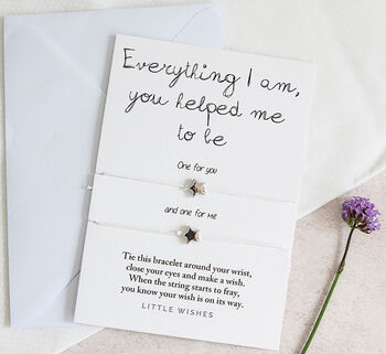 Stay Positive Little Wishes Bracelet And Card, 3 of 12