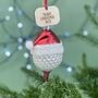 Personalised Golf Ball Bauble, thumbnail 1 of 4