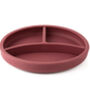 Silicone Plate With Removable Divider Burgundy, thumbnail 2 of 5