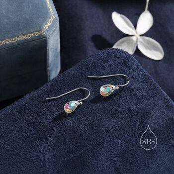 Faceted Glass Crystal Drop Hook Earrings, 9 of 12