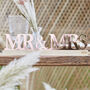 Rose Gold Acrylic Mr And Mrs Sign, thumbnail 1 of 3