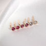 9ct Gold Andralok Stud Earrings With 3mm Crystal, thumbnail 3 of 10