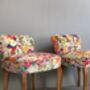 Vintage Vanity Chairs In House Of Hackney Fabric, thumbnail 3 of 5