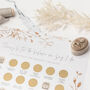 Wedding Planning Scratch Poster | Gold Florals, thumbnail 3 of 4