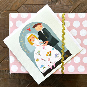 Silver Foiled Wedding Card, 5 of 5