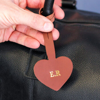 Personalised Heart Luggage Tag Strap Travel Gift, 5 of 11