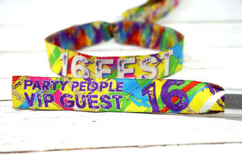 16 Fest 16th Birthday Party Festival Wristbands, 5 of 5