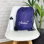 Kids Personalised Pe / Swimming Bag With Hearts, thumbnail 2 of 6