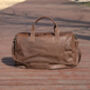 Genuine Leather Weekend Bag, thumbnail 3 of 12