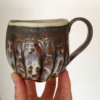 Handmade To Order Ceramic Mug With Gold, 5 of 8