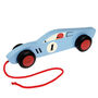 Red Or Blue Vintage Racing Car Pull Toy, thumbnail 5 of 5