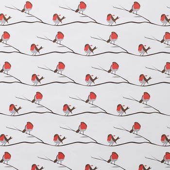Christmas Robin Wrapping Paper, 3 of 5