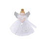 Small Light Up Silver Angel Christmas Tree Topper, thumbnail 2 of 5