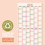 2026 Year Wall Planner | Pastel | Portrait, thumbnail 3 of 4