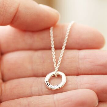 Personalised Organic Halo Necklace, 8 of 11