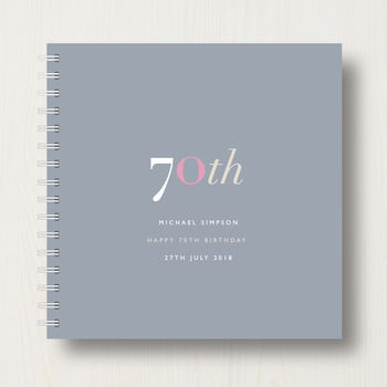 Personalised 70th Birthday Memory Book Or Album, 8 of 12
