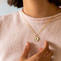 Gold Plated Mother Of Pearl Zodiac Necklace, thumbnail 2 of 8