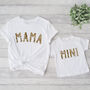 Leopard Print Mama And Baby Matching T Shirts Set, thumbnail 1 of 4