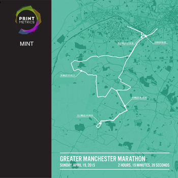 Personalised Manchester Marathon Poster, 10 of 12