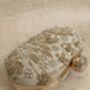 Gold Silk Oval Clutch Bag, thumbnail 6 of 9