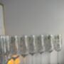 Personalised Hand Painted Champagne Flute – Bridesmaid Gift With Wedding Bouquet And Name, thumbnail 8 of 9