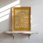 Gimme Gimmie Gimmie, Abba Lyrics Print, Disco Print, thumbnail 3 of 9