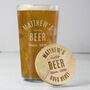 Beer Gifts For Him Pint Glass, Coaster And Opener, thumbnail 8 of 9