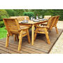 Eight Seater Rectangular Garden Table Set With Benches, thumbnail 2 of 7