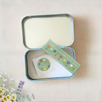 Personalised Thank You Teacher Slogan Gift Tin, 6 of 6