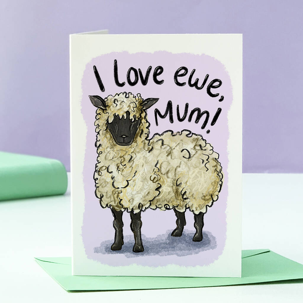 I Love Ewe Mother's Day Card, 1 of 5