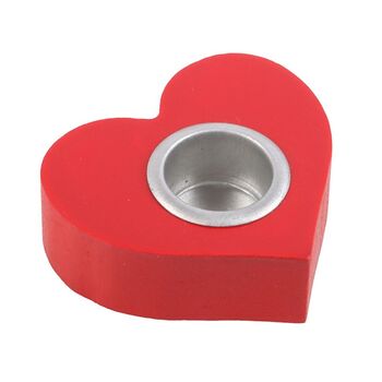 Red Heart Taper Candle Holder, 2 of 3