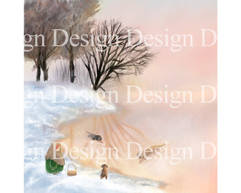 Set Of Four Artistic 'Winter Wonders' Christmas Cards, 2 of 9