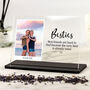Personalised Besties Name Photo Acrylic Plaque, thumbnail 1 of 3