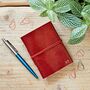 Personalised Distressed Leather Pocket Notebook, thumbnail 3 of 5