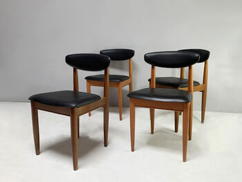 Four 1970’s Mid Century Dining Chairs By Schreiber, 2 of 7