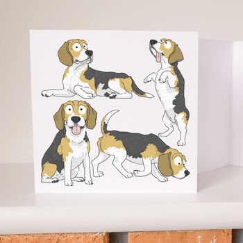 Beagle Illustration Card, 4 of 4