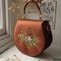 Sleepy Fawn Embroidered Satin Saddle Bag, thumbnail 7 of 8