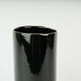 Large Cylinder Handmade Stoneware Vase In Ink Black, thumbnail 3 of 3