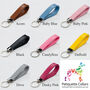 Soft Padded Leather Keyring 22 Colours, thumbnail 2 of 4