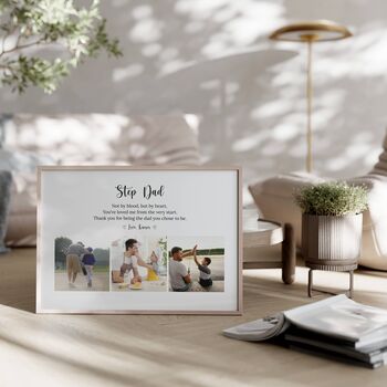 Personalised Step Dad Photo Print, 4 of 5