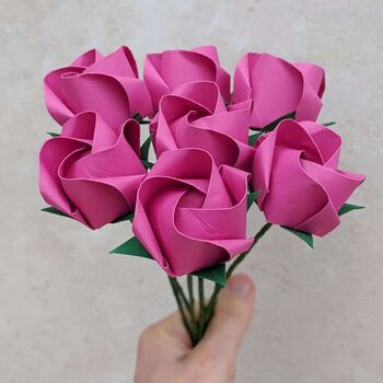 Origami Paper Roses Bouquet, Mother's Day Gift, 6 of 7