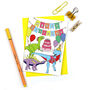 Happy Birthday Dinosaur Greeting Card, thumbnail 1 of 4