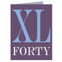 Roman Numerals Forty Card, thumbnail 2 of 4