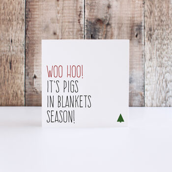 Pigs In Blankets Christmas Card, 2 of 3