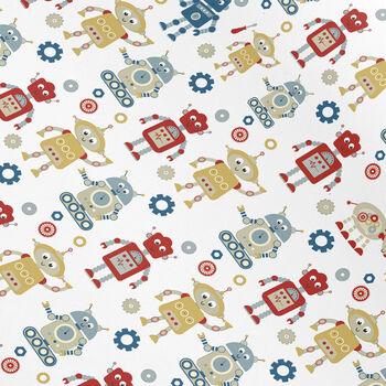 Kids Robot Wrapping Paper Roll Or Folded V1, 3 of 3