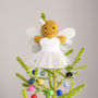 Gingerbread Angel Christmas Tree Topper, thumbnail 2 of 5