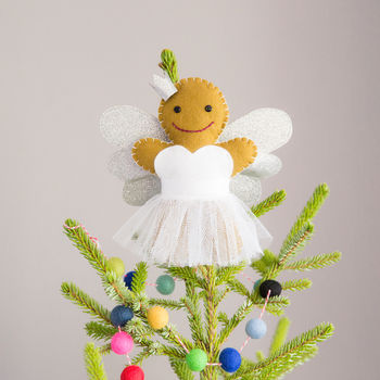 Gingerbread Angel Christmas Tree Topper, 2 of 5