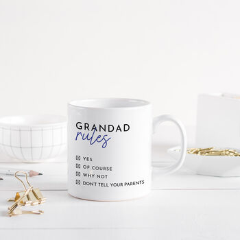Grandad Rules Coffee Mug, 4 of 5